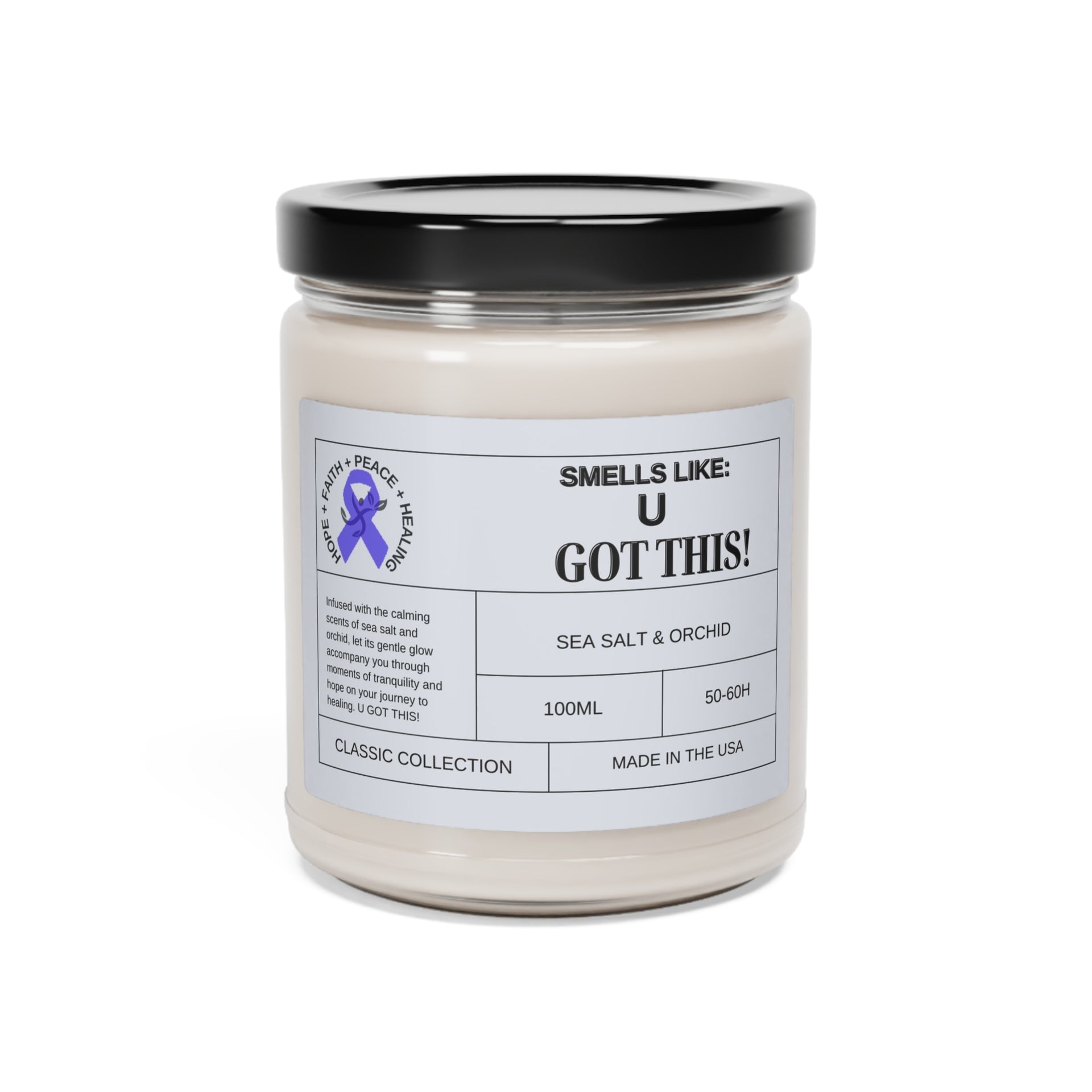 U GOT THIS: Blue Ribbon Support - Sea Salt & Orchid