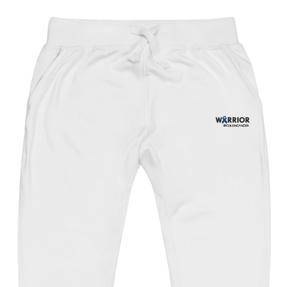 Warrior Colon Cancer Support Fleece Embroidered Sweatpants