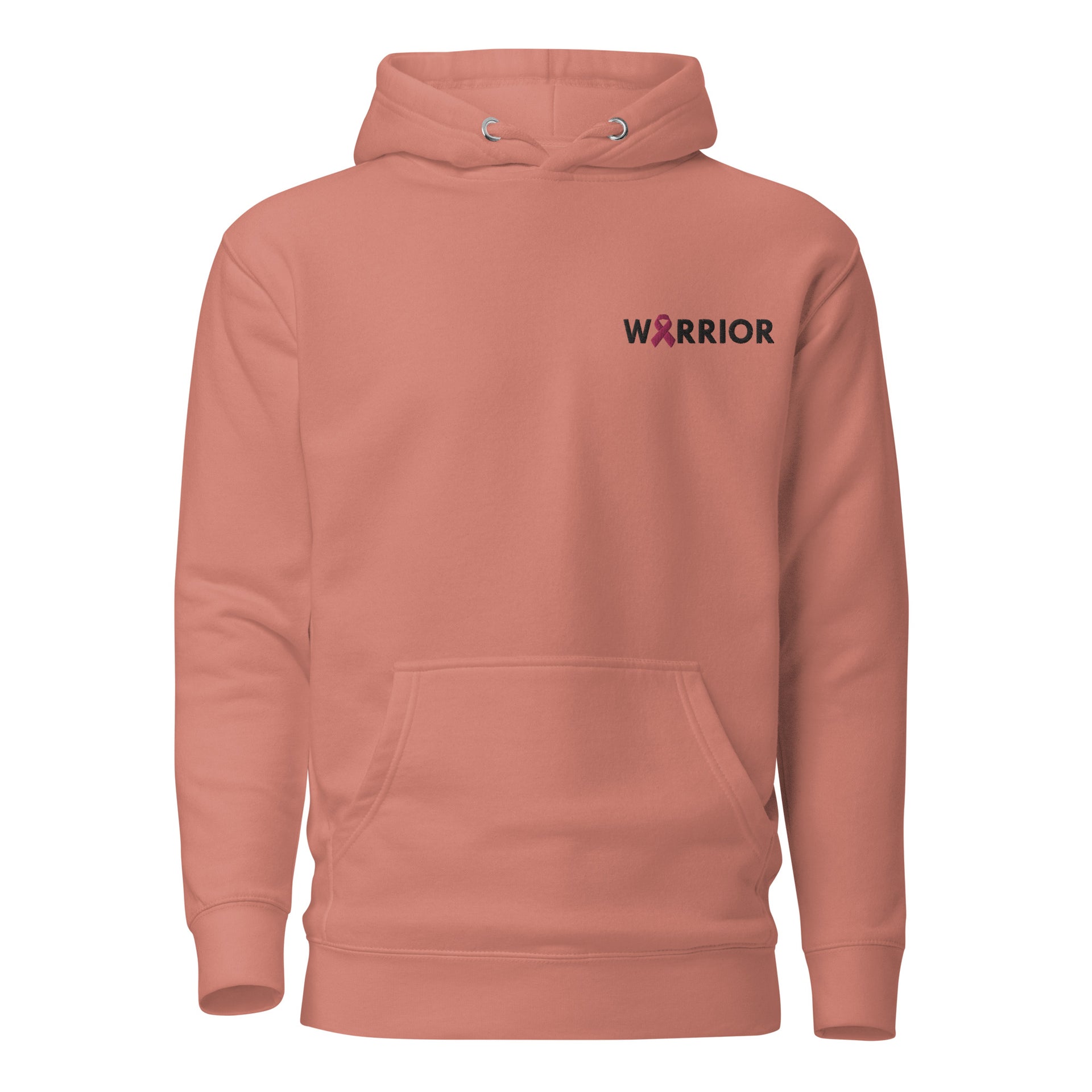 Warrior Breast Cancer Support Embroidered Hoodie