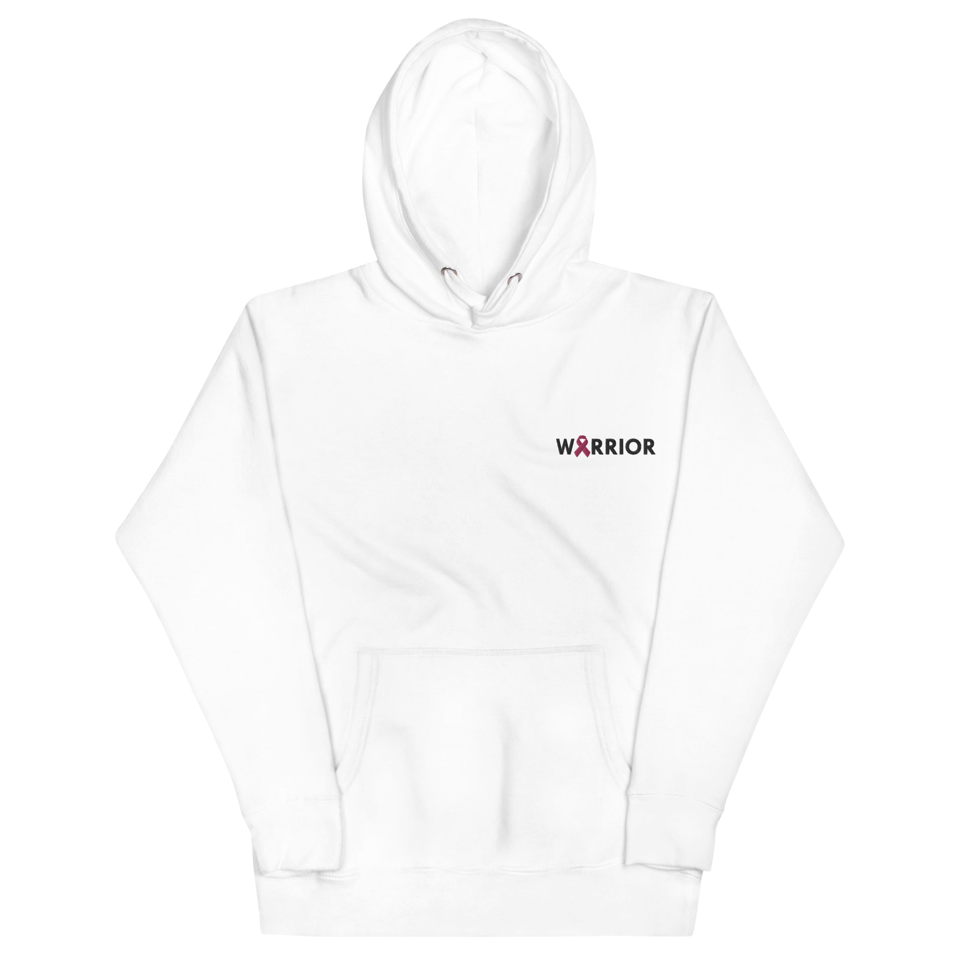 Warrior Breast Cancer Support Embroidered Hoodie